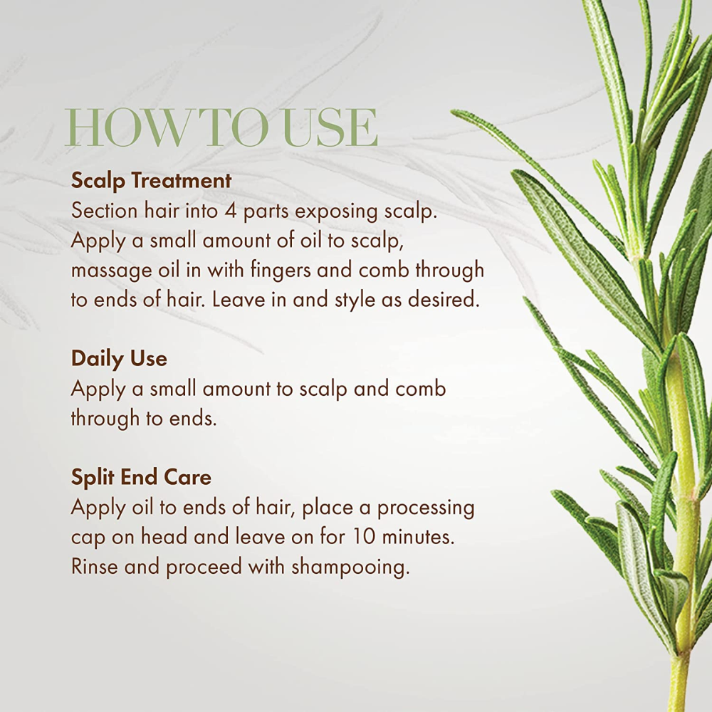 Rosemary Mint Scalp & Hair Strengthening Oil (59ml)