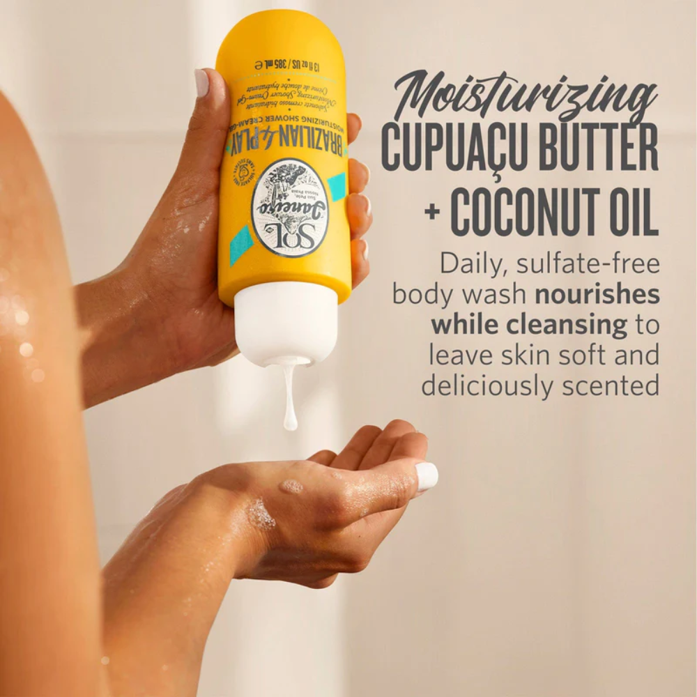 Brazilian 4 Play Moisturizing Shower Cream-Gel (385ml)