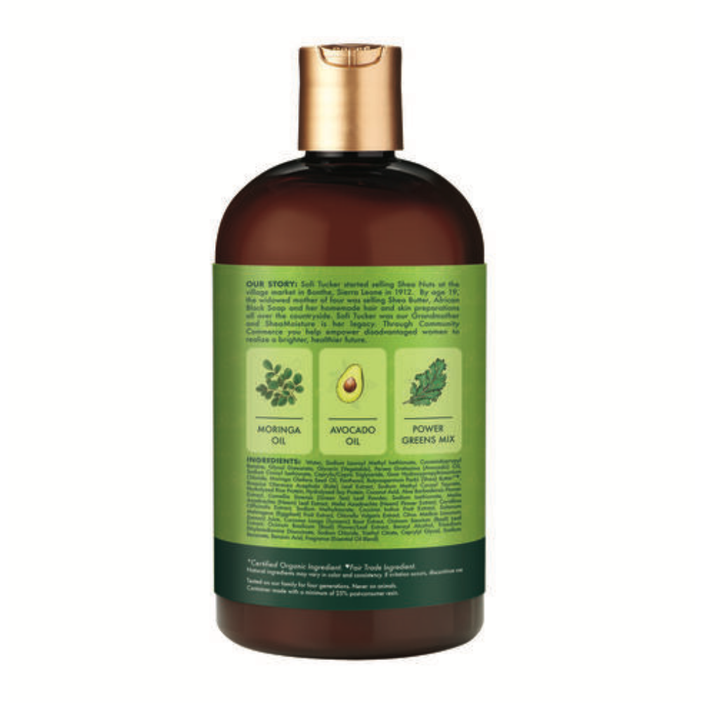 Moringa & Avocado Power Greens Shampoo (384ml)